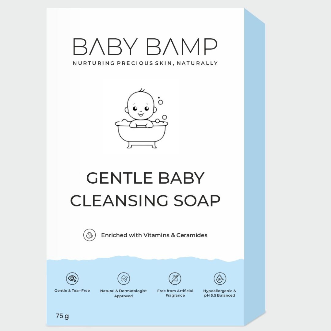 BabyBamp – India’s Best Gentle Baby Soap | Ceramides, Aloe & Oatmeal | Soap-Free, Safe for Sensitive Skin (3 × 75g) BabyBamp – India’s Best Gentle Baby Soap | Ceramides, Aloe & Oatmeal | Soap-Free, Safe for Sensitive Skin (3 × 75g)